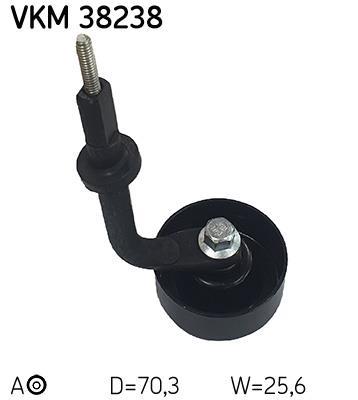Galet tendeur de courroie d'accessoire SKF ref. VKM 38238
